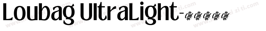 Loubag UltraLight字体转换